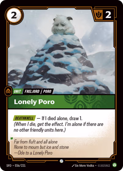 Lonely Poro