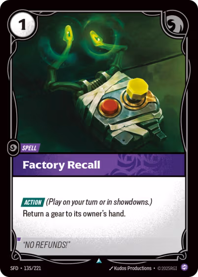 Factory Recall